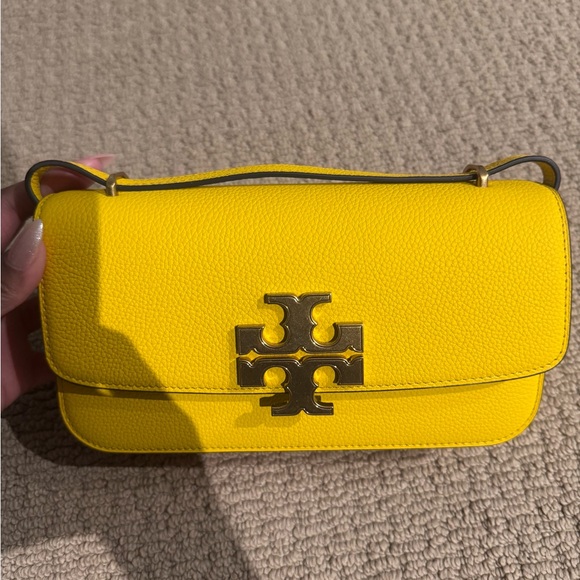 Tory Burch Yellow Eleanor E/W Shoulder Bag - Picture 2 of 6